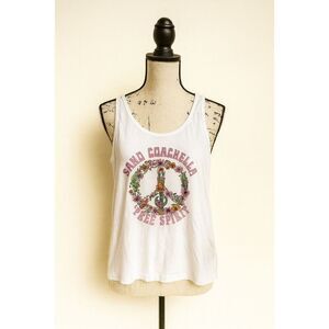 Sand Coachella Graphic Tank Top Size U